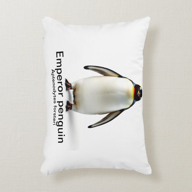 Kopfkissen des Kaiserpinguins (Aptenodytes forster Dekokissen (Vorderseite(Vertikal))