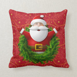 Kopfkissen des Kranzes santa claus Kissen