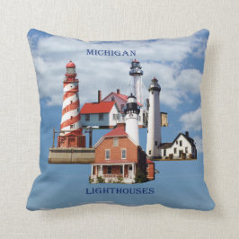 Kopfkissen des Michigan Lighthouse Kissen