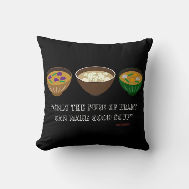 Kopfkissen für das Design der Suppe Kissen (Vorderseite)