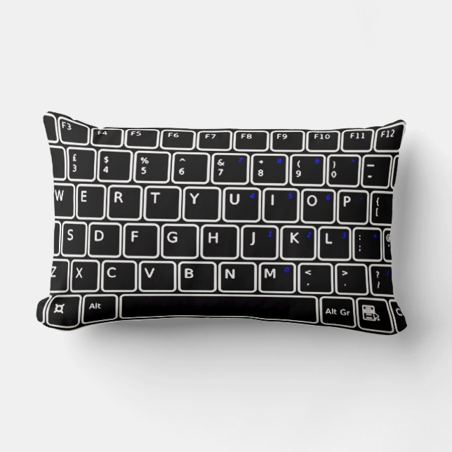 Kopfkissen für das Design der Tastatur des Compute Lendenkissen (Vorderseite)