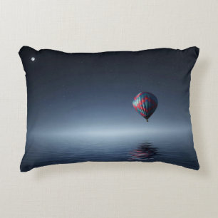 Kopfkissen mit Heißluftballonbild Dekokissen