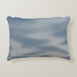 Kopfkissen mit himmelblauem Design Dekokissen