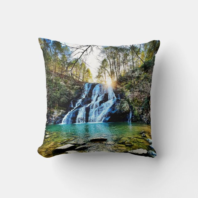 Kopfkissen mit Wasserfallmotiv Kissen (Vorderseite)