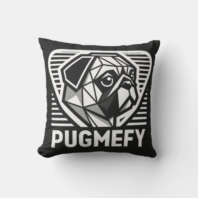 Kopfkissen - Pugmefy Kissen (Vorderseite)
