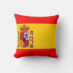 Kopfkissen unter der Flagge Spaniens Kissen