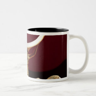 Kopflehne mit Shu, der ägyptische Gott der Luft Zweifarbige Tasse