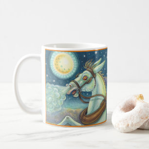 KOPFLOSE HORSEMAN-SKARECROW AUF MULE, HALLOWEWEE T KAFFEETASSE