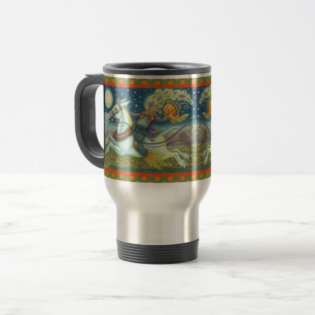 KOPFLOSE HORSEMAN-SKARECROW, REISENDE TASSE (Vorderseite Links)