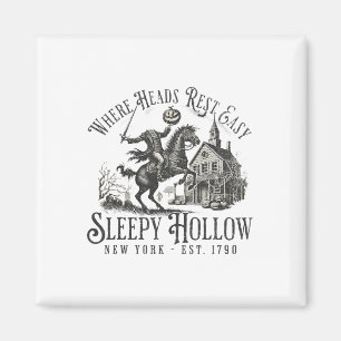 Kopflose Kürbislaterne Hal Magnet