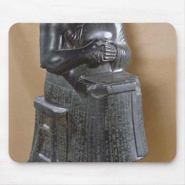 Kopflose Statue von Prinzen Gudea als Mousepad (Vorne)