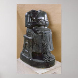 Kopflose Statue von Prinzen Gudea als Poster