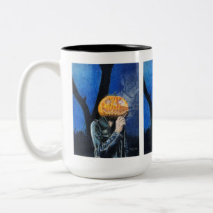 Kopfloser Biker Zweifarbige Tasse