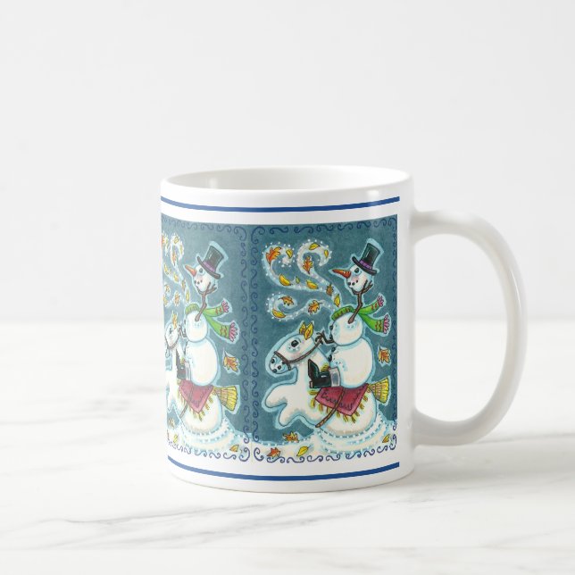 KOPFLOSER HORSEMAN SNOWMAN, XMAS HALLOWEEN SPASS, KAFFEETASSE (Rechts)