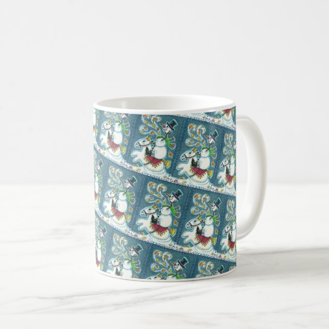 KOPFLOSER HORSEMAN SNOWMAN, XMAS HALLOWEEN SPASS, KAFFEETASSE (VorderseiteRechts)