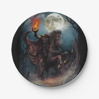 Kopfloser Reiter-Halloween-Pappteller Pappteller