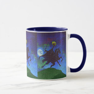 Kopfloser Reiter im blauen Licht Tasse