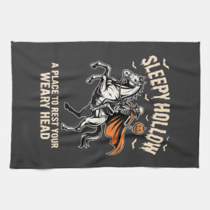 Kopfloser Reiter Sleepy Hollow Halloween T-Shirt  Geschirrtuch