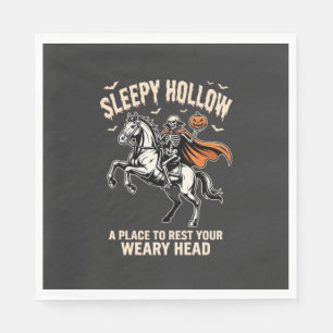 Kopfloser Reiter Sleepy Hollow Halloween T-Shirt Serviette