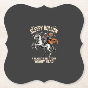 Kopfloser Reiter Sleepy Hollow Halloween T-Shirt  Untersetzer
