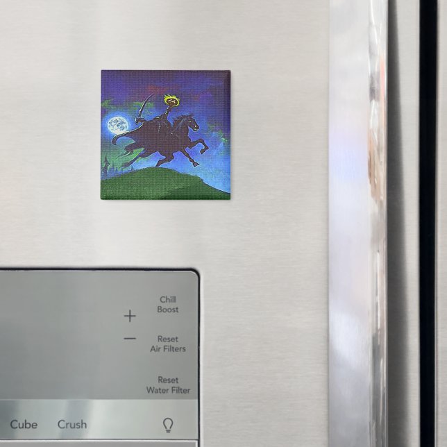 Kopfloses Pferd im blauen Licht Magnet (In Situ (Kühlschrank))