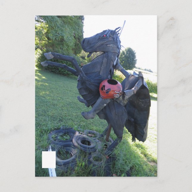 kopfloses Pferd Postkarte (Vorderseite)