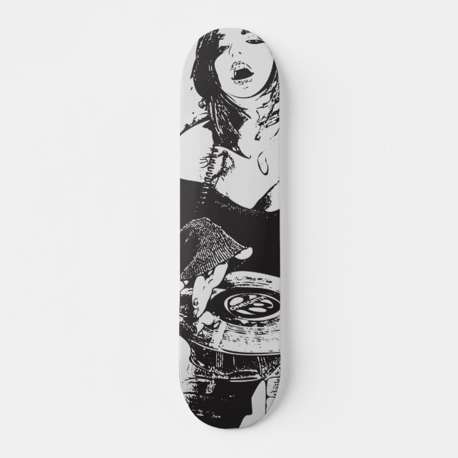 KOPFMÄDCHEN MIT VINYL. ONEIGHTH Tokyo Original Skateboard (Vorne)