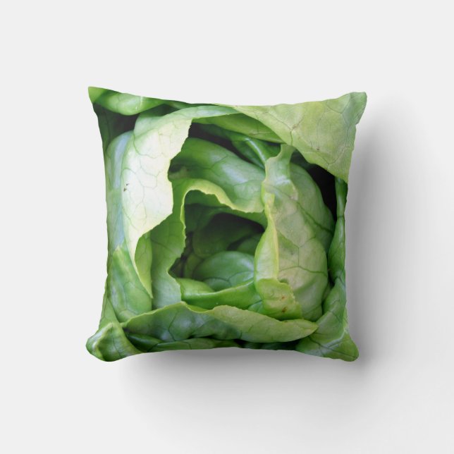 Kopfsalat-Blatt-Kissen Kissen (Vorderseite)