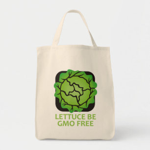 Kopfsalat wird wir ist Logo-Tasche GVO FREI Tragetasche