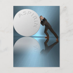 Kopfschmerzen Postkarte