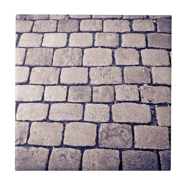 Kopfsteinpflaster-Straßendetail, horizontal Fliese (Vorderseite)