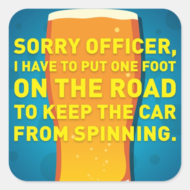 Kopfstützen Quadratischer Aufkleber (Vorderseite)