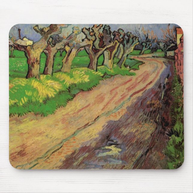 Kopfweiden von Vincent van Gogh Mousepad (Vorne)