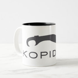 Kopidion-Schwert-Logo-Tasse Zweifarbige Tasse
