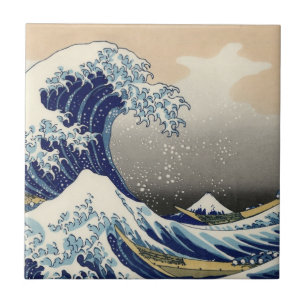 Kopie "der großen Welle" von Hokusais Fliese