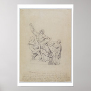 Kopie des Laocoon für Rees's Cyclopedia, 1815 ( Poster