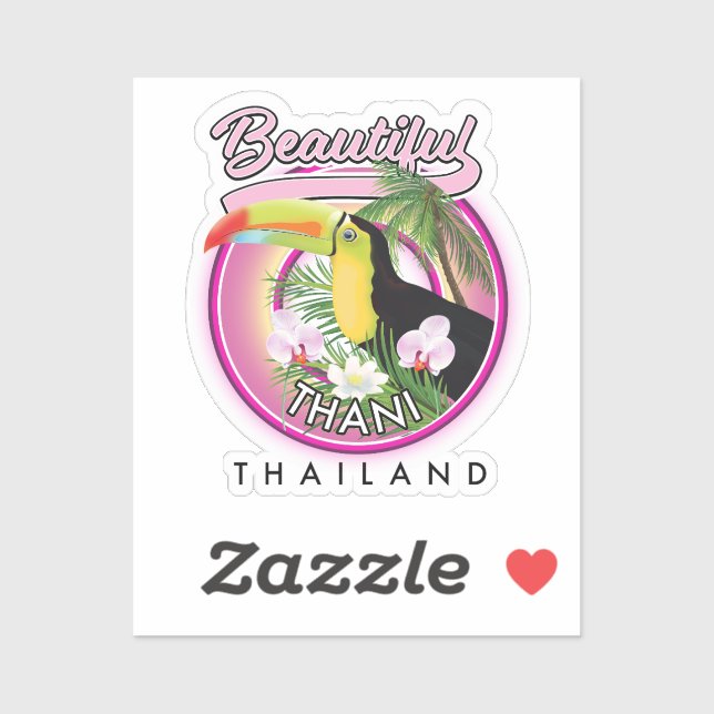 Kopie des schönen Thani Thailand Aufkleber (Blatt)
