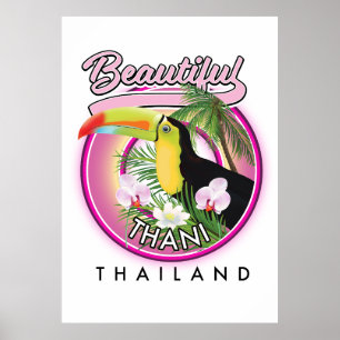 Kopie des schönen Thani Thailand Poster