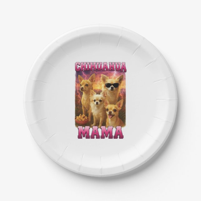 Kopie von Chihuahua Pappteller (Vorderseite)