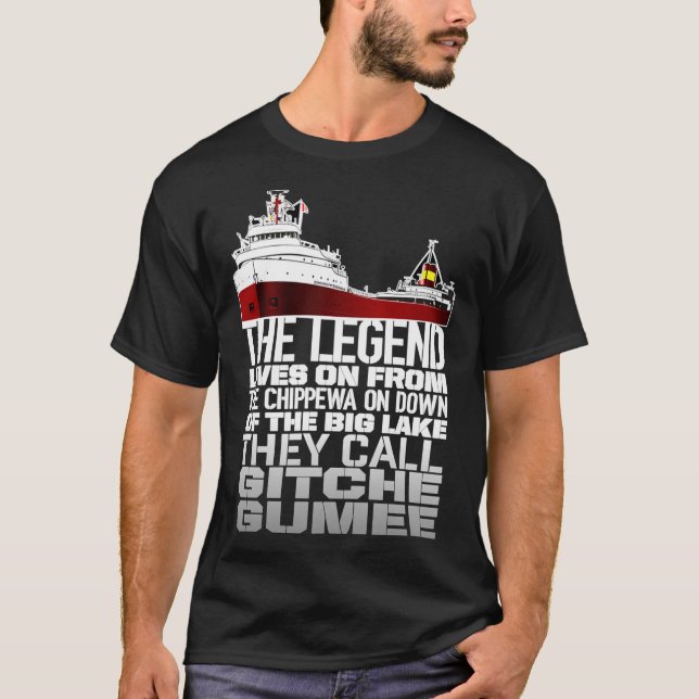 Kopie von Edmund Fitzgerald - Die Legende lebt auf T-Shirt (Vorderseite)