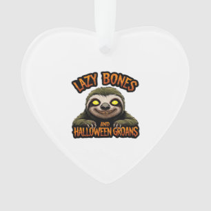 Kopie von Geist-Igel-Bibliothekar � Cute Halloween Ornament