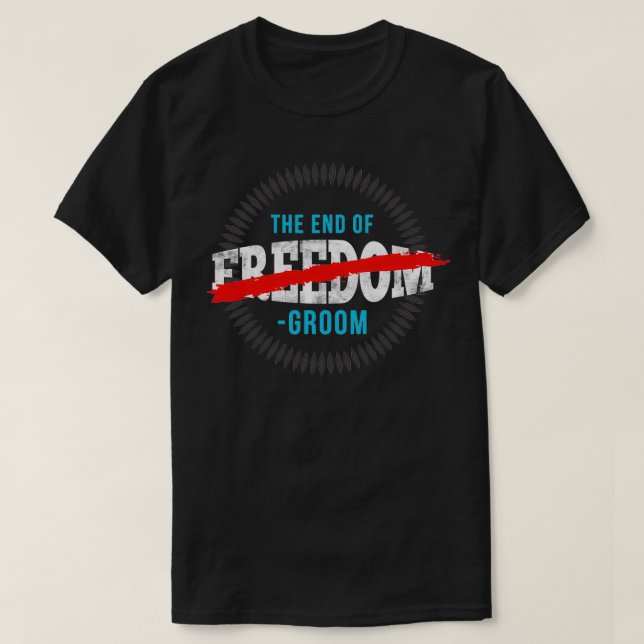 Kopie von Groom mustache T-Shirt (Design vorne)
