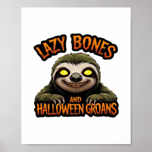Kopie von Lazy Bones and Halloween Groans - Creepy Poster