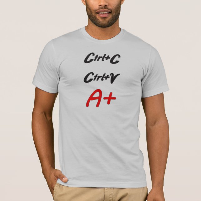Kopien-und Pasten-Shirt T-Shirt (Vorderseite)