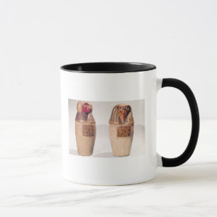 Kopien von zwei canopic Gläsern des neuen Tasse