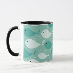 kopieren Sie mit Fischen 2 Tasse