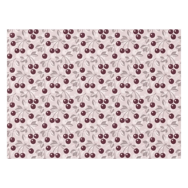 Kopieren Sie mit Kirschen 2 Tischdecke (Vorderseite (Horizontal))