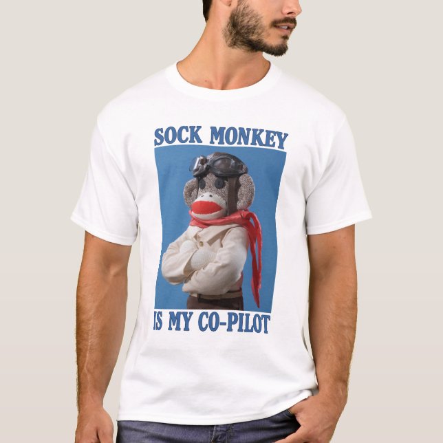 Kopilot-Affe-T - Shirt (Vorderseite)