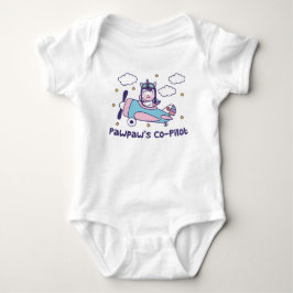 Kopilot von Pawpaw - Einhornflugzeug Baby Strampler