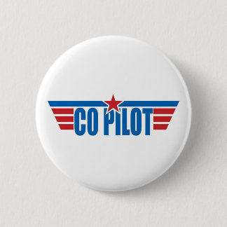 Kopilot Wings Abzeichen - Luftfahrt Button